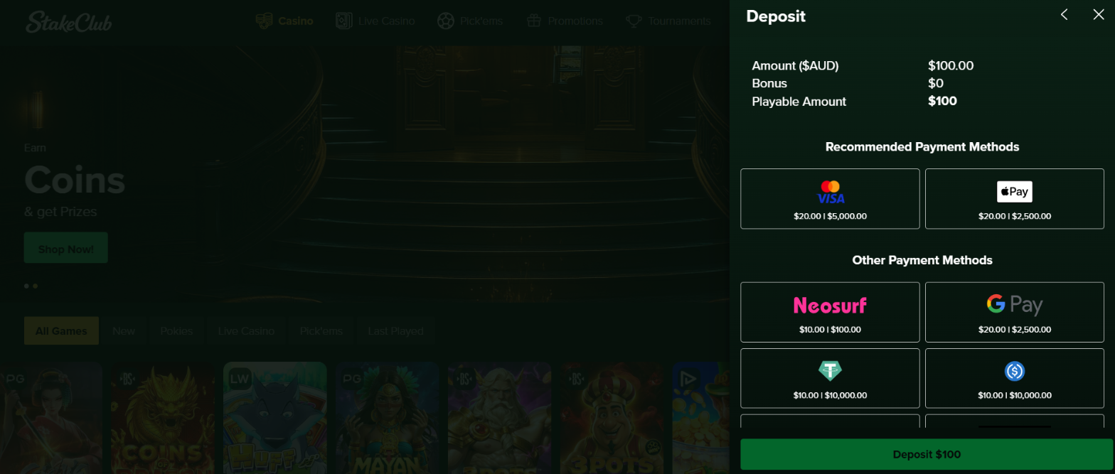 Payment methods with no bonus and no withdrawal info